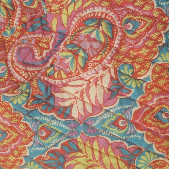 Vera Bradley Pleated tote Paisley in Paradise NWT - Picture 2 of 6